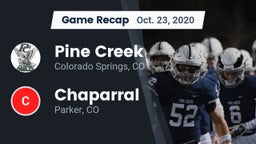 Recap: Pine Creek  vs. Chaparral  2020