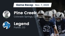 Recap: Pine Creek  vs. Legend  2020