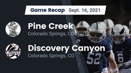 Recap: Pine Creek  vs. Discovery Canyon  2021