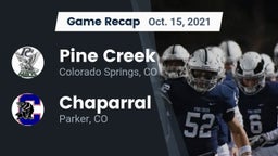 Recap: Pine Creek  vs. Chaparral  2021