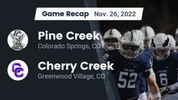 Recap: Pine Creek  vs. Cherry Creek  2022