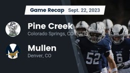 Recap: Pine Creek  vs. Mullen  2023