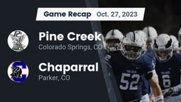 Recap: Pine Creek  vs. Chaparral  2023