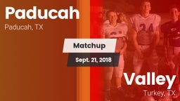 Matchup: Paducah vs. Valley  2018