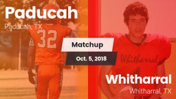 Matchup: Paducah vs. Whitharral  2018