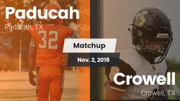 Matchup: Paducah vs. Crowell  2018