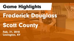 Frederick Douglass vs Scott County  Game Highlights - Feb. 21, 2018