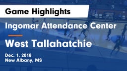 Ingomar Attendance Center vs West Tallahatchie  Game Highlights - Dec. 1, 2018