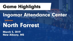 Ingomar Attendance Center vs North Forrest  Game Highlights - March 5, 2019