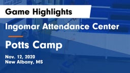 Ingomar Attendance Center vs Potts Camp Game Highlights - Nov. 12, 2020