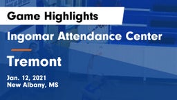 Ingomar Attendance Center vs Tremont   Game Highlights - Jan. 12, 2021