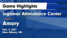 Ingomar Attendance Center vs Amory  Game Highlights - Feb. 4, 2021