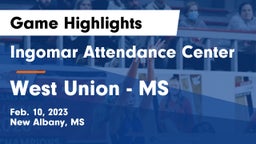 Ingomar Attendance Center vs West Union - MS Game Highlights - Feb. 10, 2023