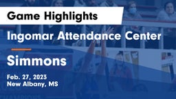 Ingomar Attendance Center vs Simmons  Game Highlights - Feb. 27, 2023