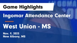 Ingomar Attendance Center vs West Union - MS Game Highlights - Nov. 9, 2023