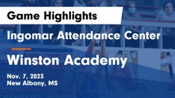 Ingomar Attendance Center vs Winston Academy  Game Highlights - Nov. 7, 2023