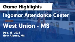 Ingomar Attendance Center vs West Union - MS Game Highlights - Dec. 15, 2023