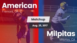 Matchup: American vs. Milpitas  2017