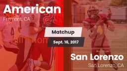 Matchup: American vs. San Lorenzo  2017