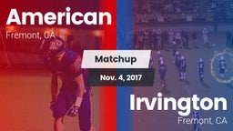 Matchup: American vs. Irvington  2017