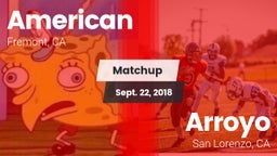 Matchup: American vs. Arroyo  2018