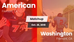Matchup: American vs. Washington  2018