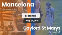 Matchup: Mancelona vs. Gaylord St Marys 2018