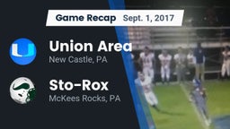 Recap: Union Area  vs. Sto-Rox  2017