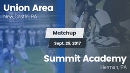 Matchup: Union Area vs. Summit Academy  2017