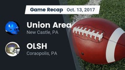 Recap: Union Area  vs. OLSH 2017