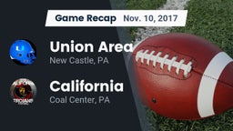 Recap: Union Area  vs. California  2017