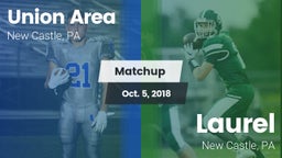 Matchup: Union Area vs. Laurel  2018