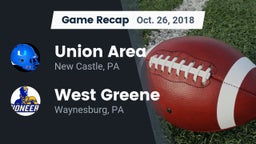 Recap: Union Area  vs. West Greene  2018