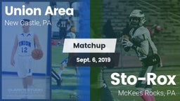 Matchup: Union Area vs. Sto-Rox  2019