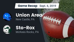 Recap: Union Area  vs. Sto-Rox  2019