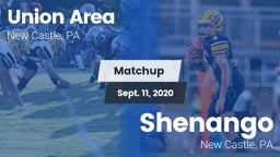 Matchup: Union Area vs. Shenango  2020