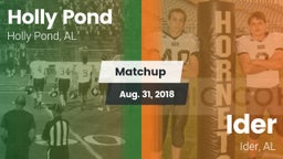 Matchup: Holly Pond vs. Ider  2018