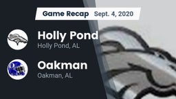 Recap: Holly Pond  vs. Oakman  2020