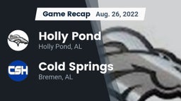 Recap: Holly Pond  vs. Cold Springs  2022