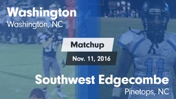 Matchup: Washington vs. Southwest Edgecombe  2016