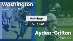 Matchup: Washington vs. Ayden-Grifton  2018