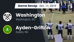 Recap: Washington  vs. Ayden-Grifton  2019