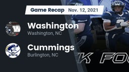 Recap: Washington  vs. Cummings  2021