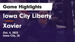 Iowa City Liberty  vs Xavier  Game Highlights - Oct. 4, 2022