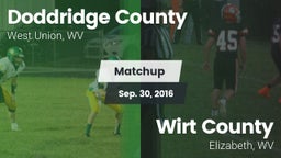 Matchup: Doddridge County vs. Wirt County  2016