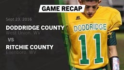 Recap: Doddridge County  vs. Ritchie County  2016