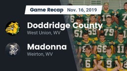 Recap: Doddridge County  vs. Madonna  2019