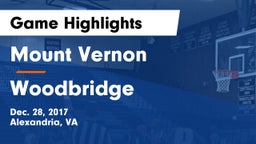 Mount Vernon   vs Woodbridge Game Highlights - Dec. 28, 2017
