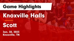 Knoxville Halls  vs Scott  Game Highlights - Jan. 30, 2023