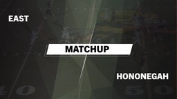 Matchup: East vs. Hononegah  2016